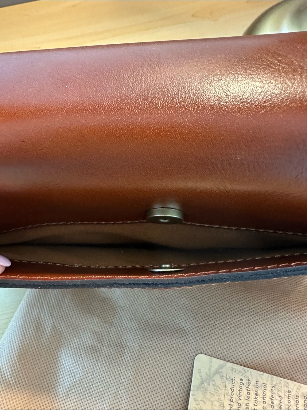 Patricia Nash Top Handle Brown Leather w Crossbody Strap - Picture 7 of 13
